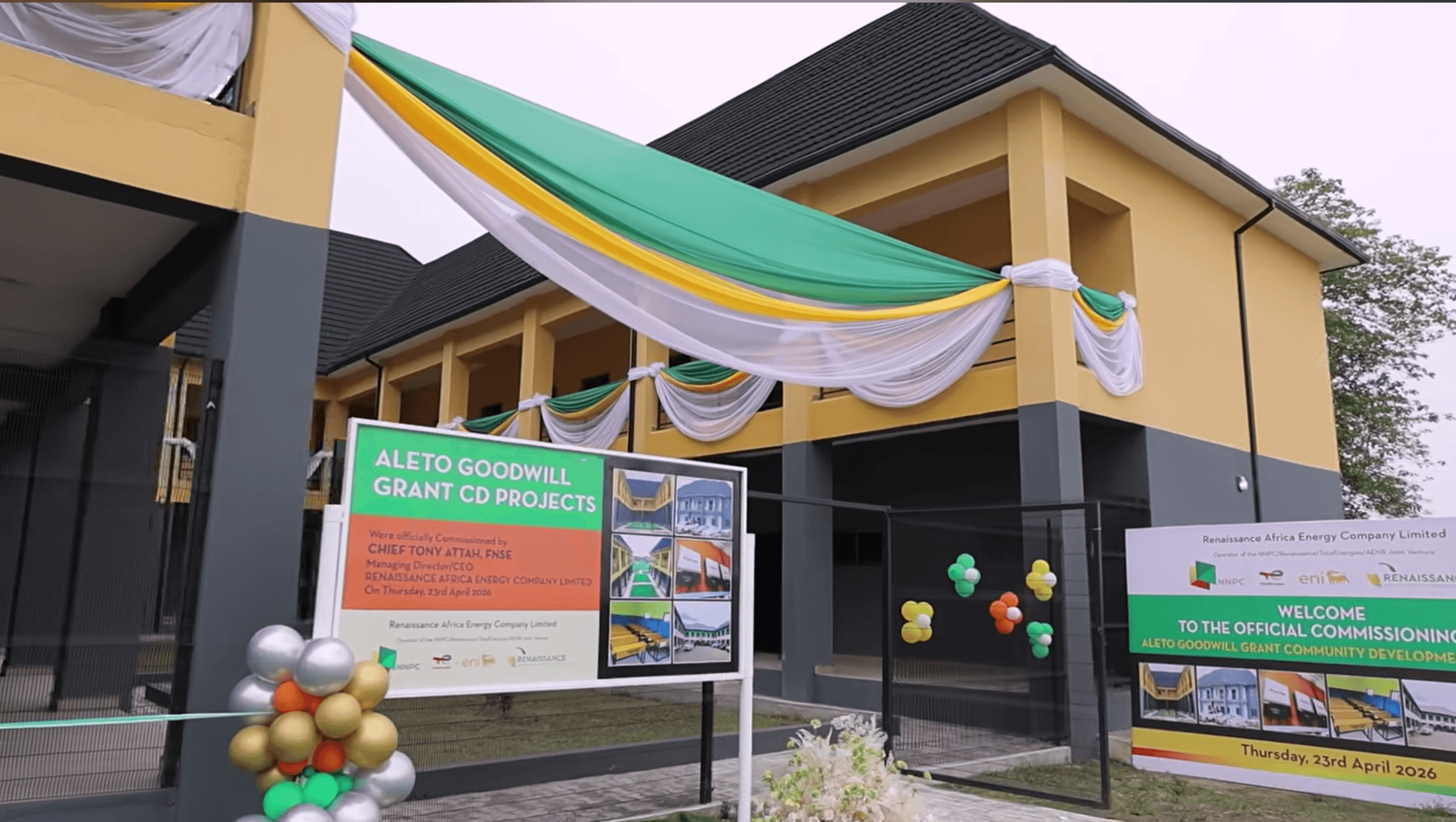 Official commissioning of the Aleto Goodwill Grant Community Development Projects, Eleme, Rivers State